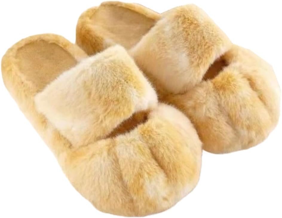 Women's Cute Cat Paw Plush Winter House Slippers - Image 2