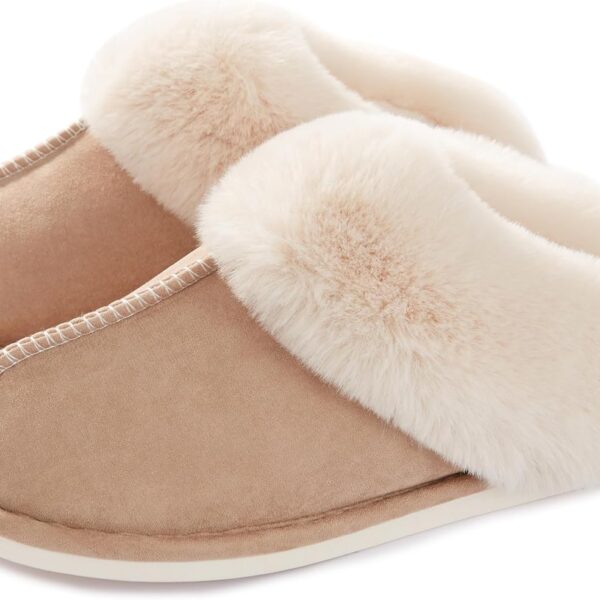 Women's Fuzzy Memory Foam Cozy Indoor House Slippers
