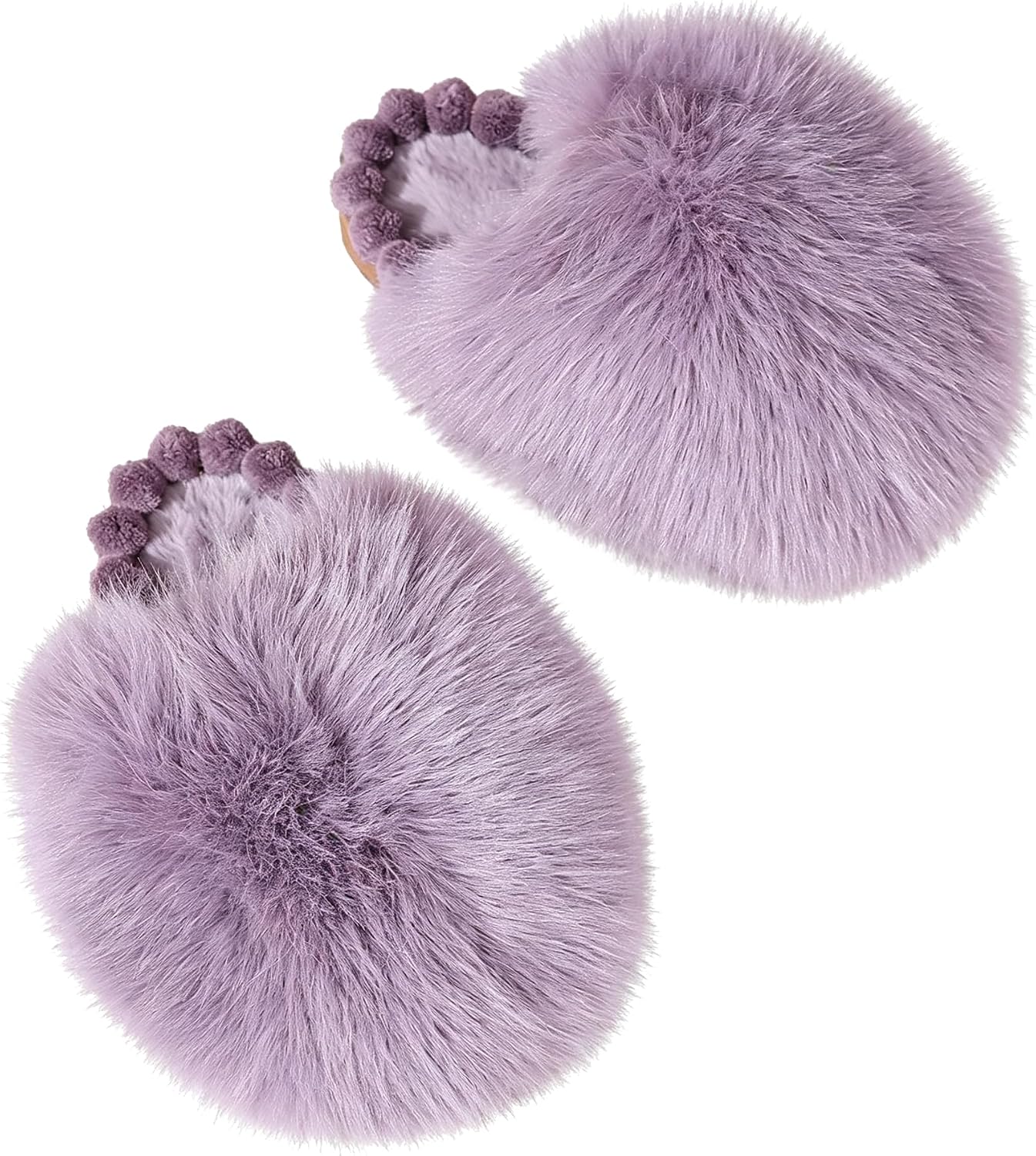 Unisex Fuzzy Puffer Slide Slippers for Indoor Wear - Image 2